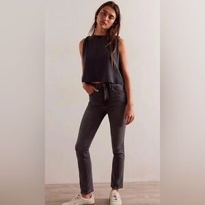Free People NWT We The Free Low Maintenance Mid-Rise Flare Jeans🖤